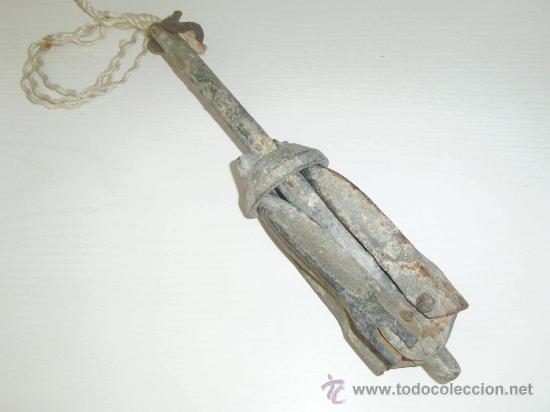 Antig&uuml;edades: ANTIGUA ANCLA DE HIERRO DE BRAZOS PLEGABLES - Foto 4