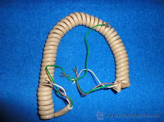 Tel&eacute;fonos: ANTIGUO CABLE DE AURICULAR PARA TELEFONOS DE CITESA. MALAGA. - Foto 1