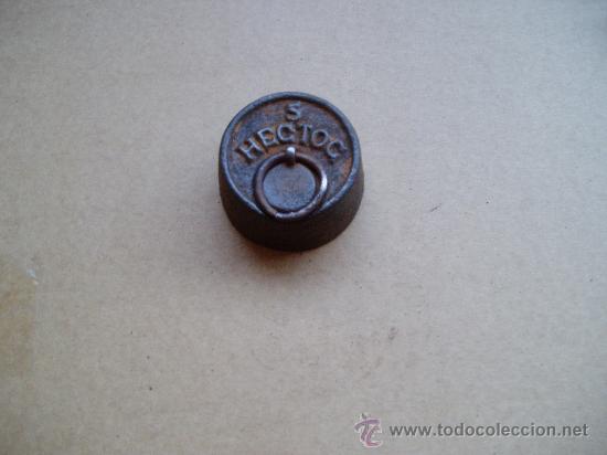 Antig&uuml;edades: pesa 5 hectogramos (500 Gs.) - Foto 1