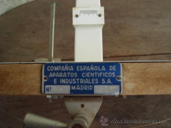 Antig&uuml;edades: BASCULA COMPA&Ntilde;IA ESPA&Ntilde;OLA DE APARATOS CIENTIFICOS - Foto 5