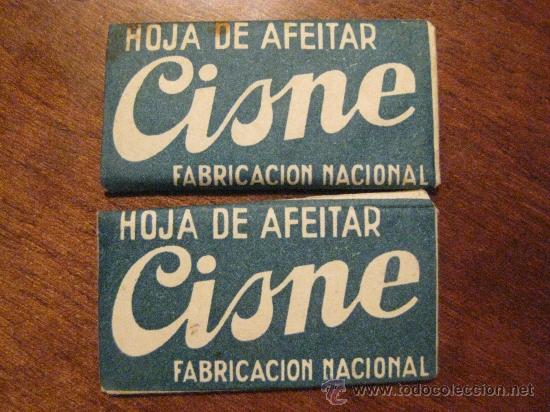 Antig&uuml;edades: HOJAS DE AFEITAR CISNE - DOS - Foto 1
