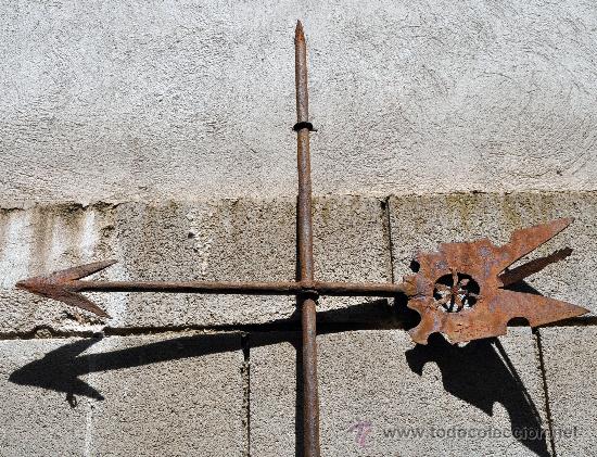Antig&uuml;edades: ANTIGUA VELETA EN HIERRO FORJADO - Foto 8