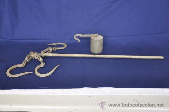 Antig&uuml;edades: Romana de hierro galvanizado. - Foto 2