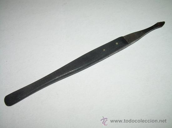 Antig&uuml;edades: ANTIGUO UTIL CORTANTE MANGO DE EBANO. BISTURI. - Foto 3