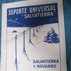 Antigüedades: CATALOGO DE SALVATIERRA Y NAVARRO -MADRID PARA SOPORTES DE POSTES EN TENDIDOS ELECTRICOS -CORREO 3€