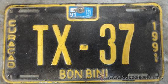 Antig&uuml;edades: Matr&iacute;cula Cura&ccedil;ao 1991 Bon Bini. - Foto 1