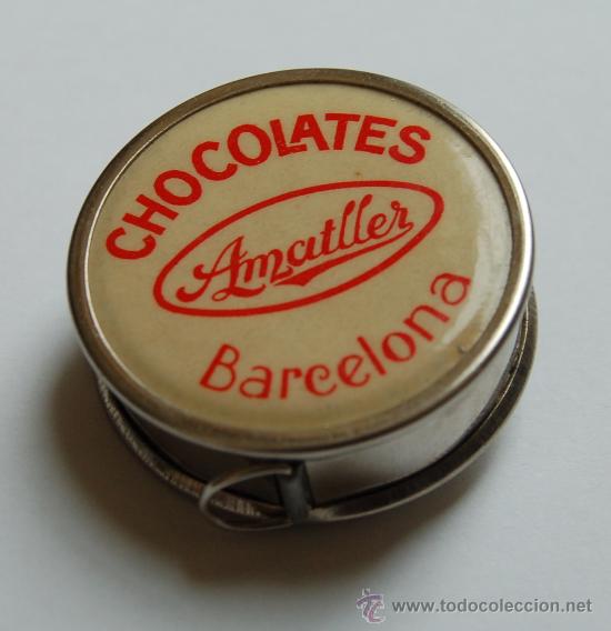Antig&uuml;edades: Cinta m&eacute;trica, con propaganda Chocolates Ametller - Foto 1