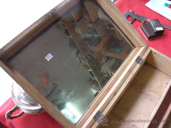 Antig&uuml;edades: CAJA MADERA ANTIGUO NECESER PINTADO - Foto 5
