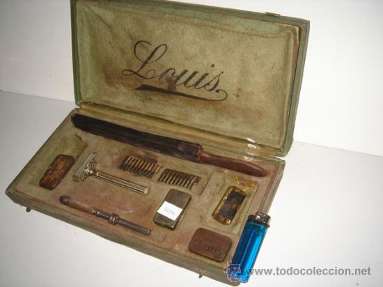 Antig&uuml;edades: Estuche de afeitar Louis (Francia) - Foto 1