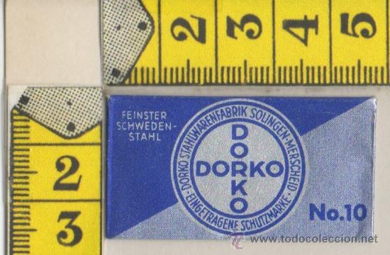 Antig&uuml;edades: CUCHILLA DE AFEITAR DORKO N&ordm; 10 HOJA - Foto 1