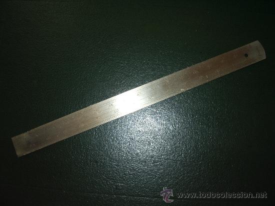 Antig&uuml;edades: Antigua  REGLA de METAL. - Foto 2