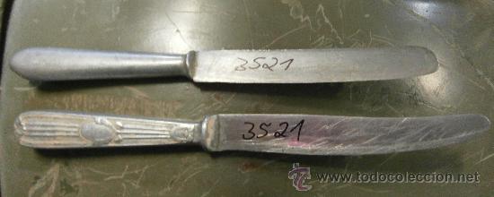 Antig&uuml;edades: Lote de 2 cuchillos de cocina antiguos - Foto 1