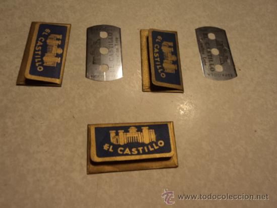 Antig&uuml;edades: 3 hojas de afeitar El Castillo extrafina lujo. - Foto 2