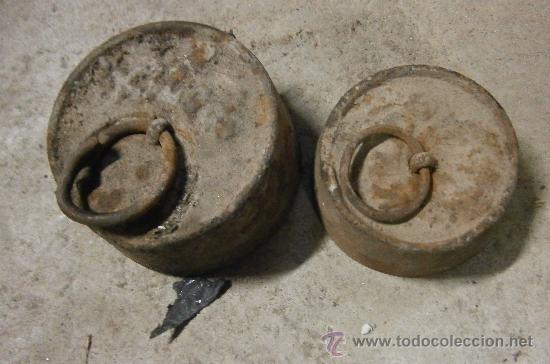 Antig&uuml;edades: Lote de 2 pesas - Foto 1