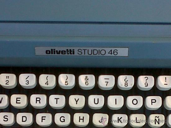 Antig&uuml;edades: MAQUINA DE ESCRIBIR OLIVETTI, ESTUDIO 46 - Foto 2
