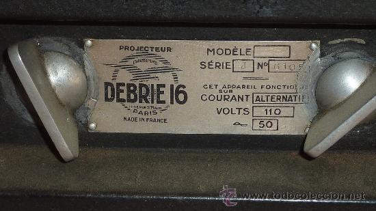 Antig&uuml;edades: Antiguo proyector debrie 16, frances. Desconozco del tema. - Foto 7