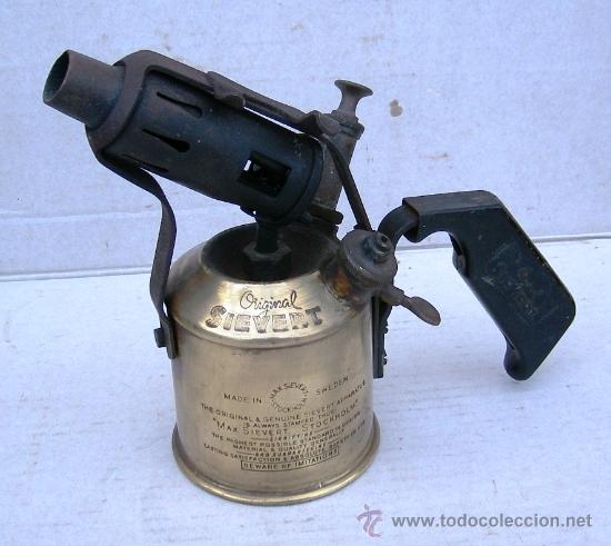 Antig&uuml;edades: soplete de laton antiguo de la marca sievert - Foto 1