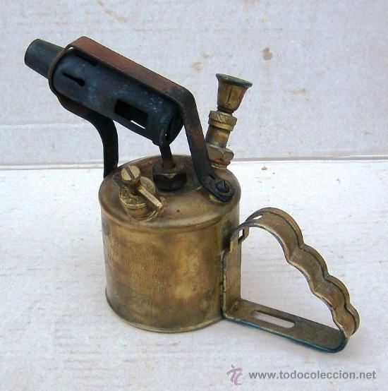 Antig&uuml;edades: soplete de laton antiguo de la marca bladon de birmingham - Foto 2