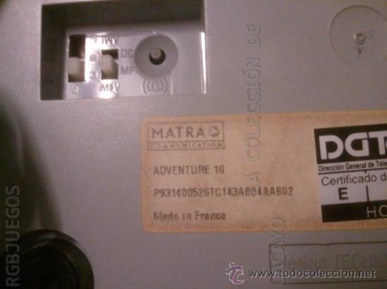 Tel&eacute;fonos: TELEFONO MATRA ADVENTURE 10 - Foto 4