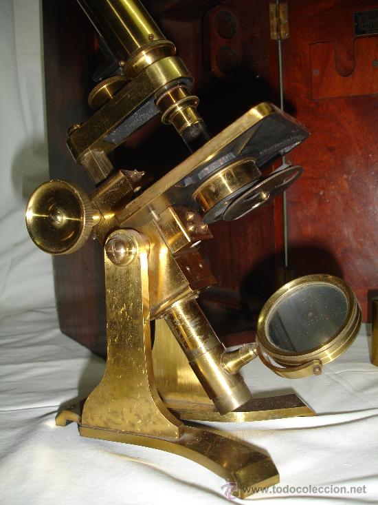 Antig&uuml;edades: Precioso microscopio Ingl&eacute;s / Alrededor de 1880 - Foto 7