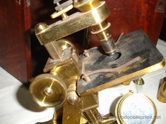 Antig&uuml;edades: Precioso microscopio Ingl&eacute;s / Alrededor de 1880 - Foto 9