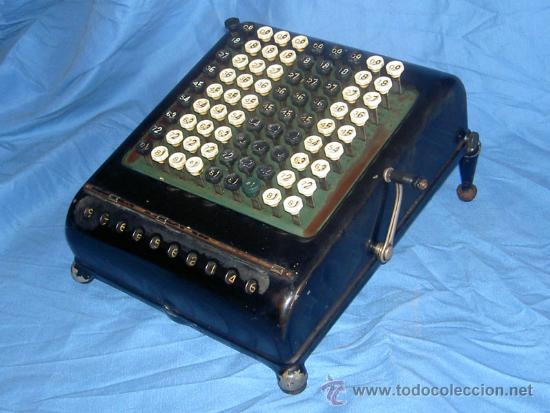 Antig&uuml;edades: ANTIGUA CALCULADORA SUMADORA MANUAL - Foto 1