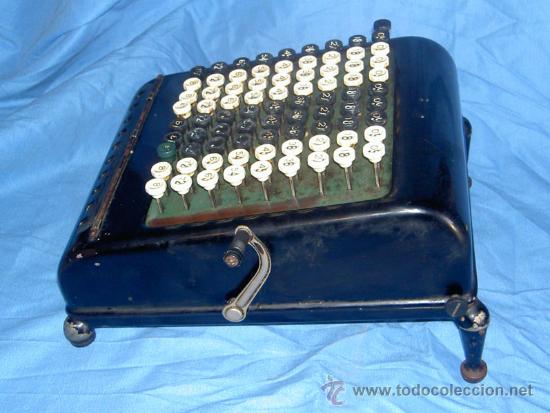 Antig&uuml;edades: ANTIGUA CALCULADORA SUMADORA MANUAL - Foto 2