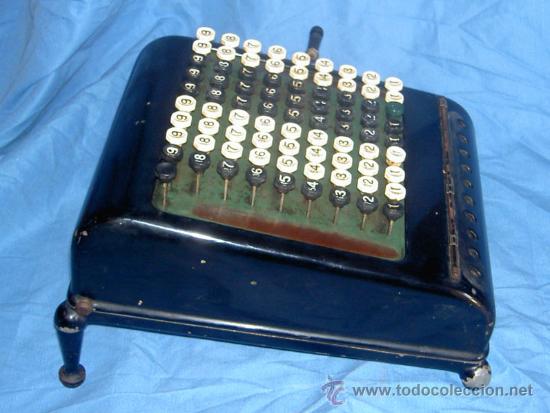 Antig&uuml;edades: ANTIGUA CALCULADORA SUMADORA MANUAL - Foto 4