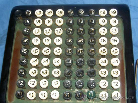 Antig&uuml;edades: ANTIGUA CALCULADORA SUMADORA MANUAL - Foto 6
