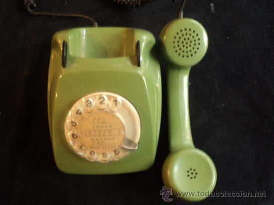 Tel&eacute;fonos: TELEFONO SOBREMESA VERDE. ALEMAN. . - Foto 2