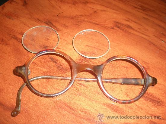 Antiguas gafas redondas y pequeñas de pasta , c - Vendido en Venta Directa  - 30414044