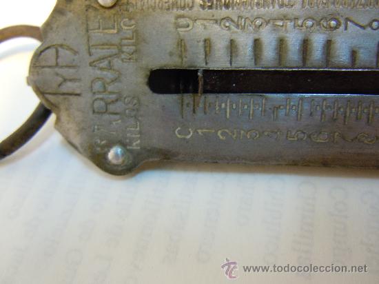 Antig&uuml;edades: PESO DE RESORTE ANTIGUO MARCA ARRATE - Foto 3