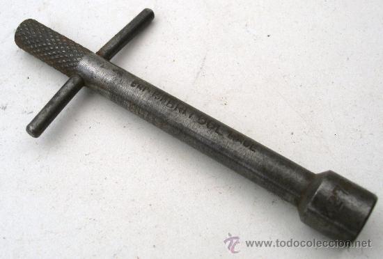Antig&uuml;edades: llave de hierro con boca hexagonal, british made, britool K276 (8,5cm aprox) - Foto 1
