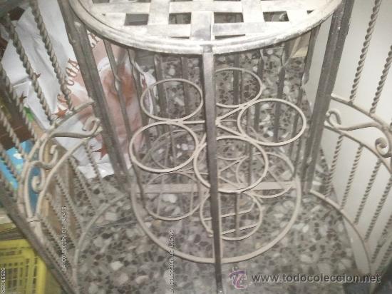Antig&uuml;edades: MUEBLE BAR BOTELLERO CIRCULAR DE FORJA - Foto 4