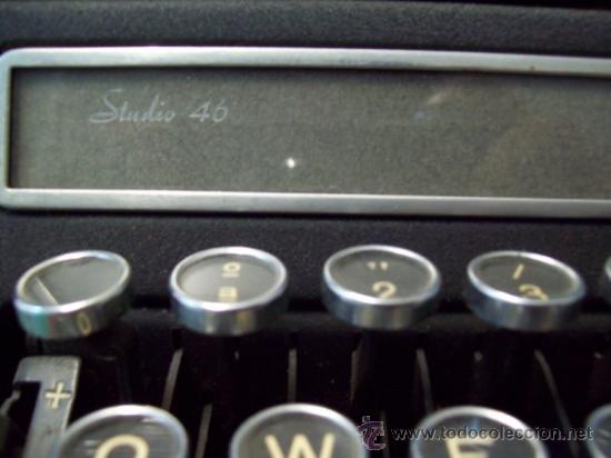 Antig&uuml;edades: M&Aacute;QUINA DE ESCRIBIR HISPANO OLIVETTI STUDIO 46 - Foto 2