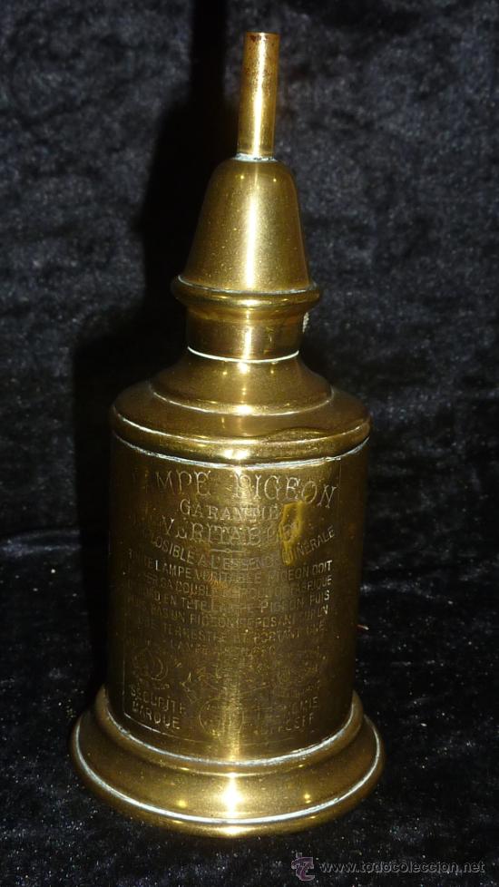 Antig&uuml;edades: Lampara de aceite de bronce de los a&ntilde;os 40 - Foto 2