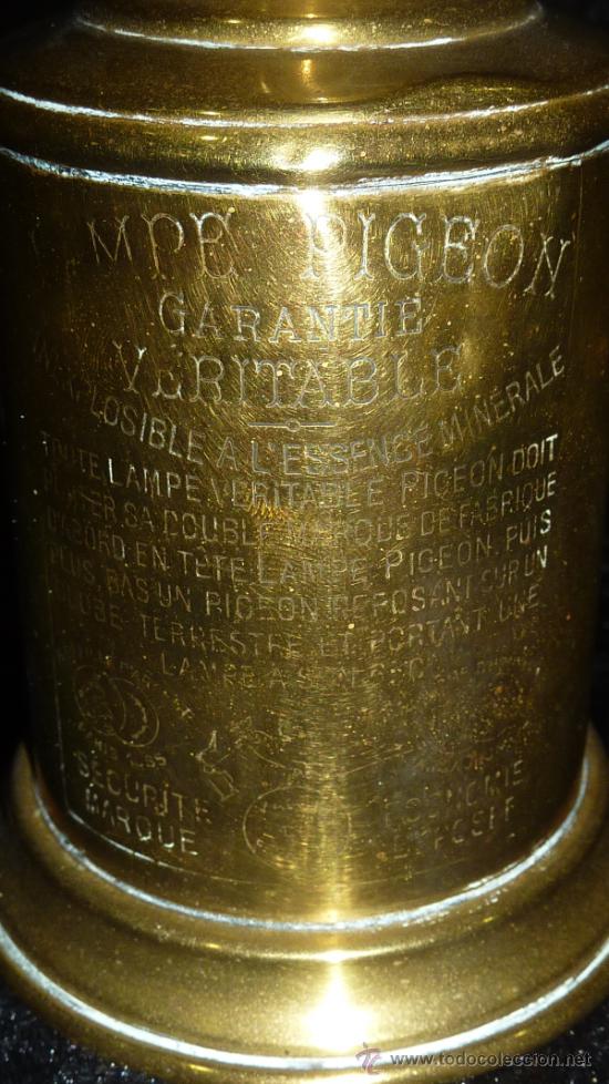 Antig&uuml;edades: Lampara de aceite de bronce de los a&ntilde;os 40 - Foto 3