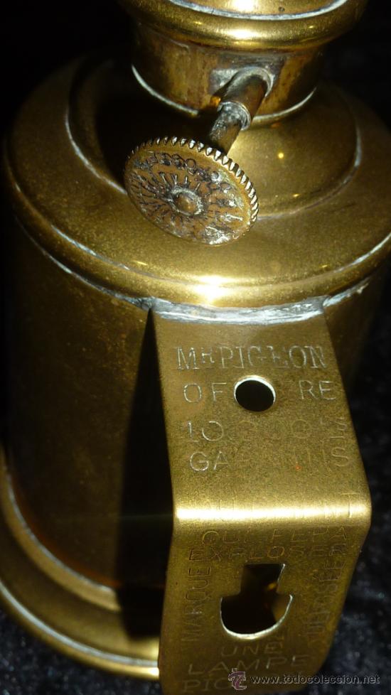 Antig&uuml;edades: Lampara de aceite de bronce de los a&ntilde;os 40 - Foto 5