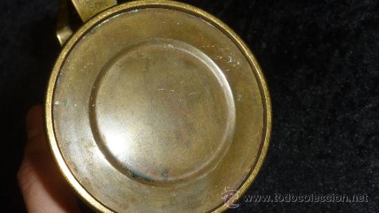 Antig&uuml;edades: Lampara de aceite de bronce de los a&ntilde;os 40 - Foto 6