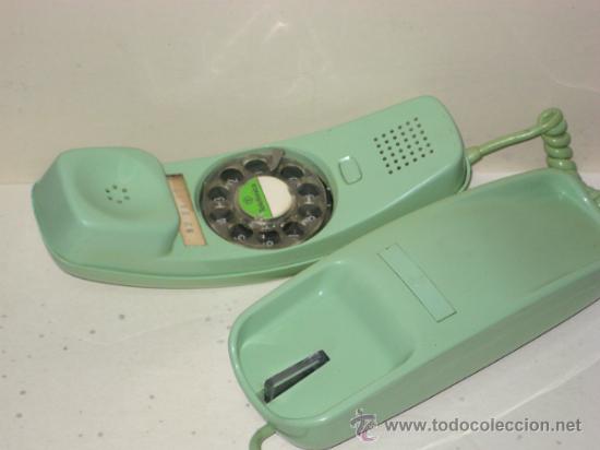 Tel&eacute;fonos: TELEFONO MODELO GONDOLA. CITESA, MALAGA. VERDE. - Foto 2