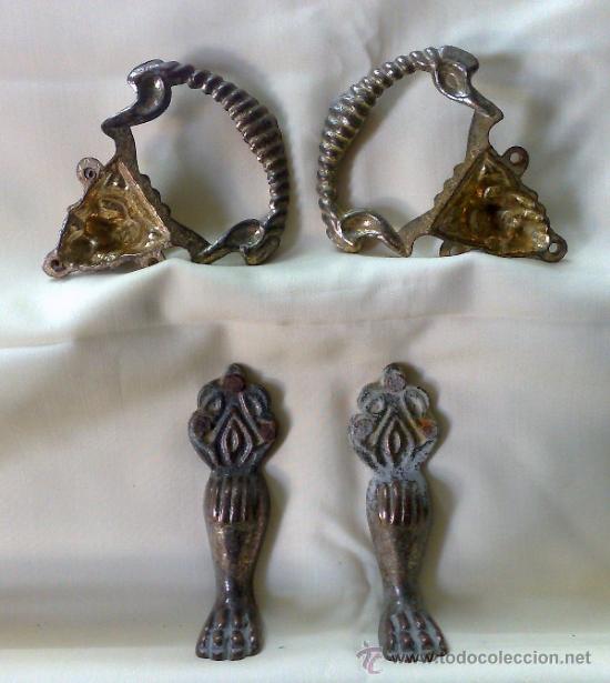 Antig&uuml;edades: HERRAJES ANTIGUOS PARA MUEBLE. - Foto 3