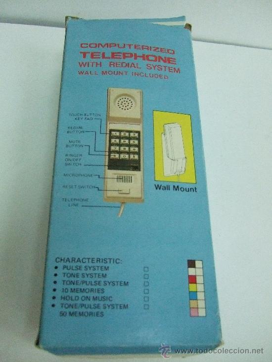 Tel&eacute;fonos: TELEFONO CON SOPORTE PARA PARED - BLANCO - MODELO DKL M-1800 - Foto 4