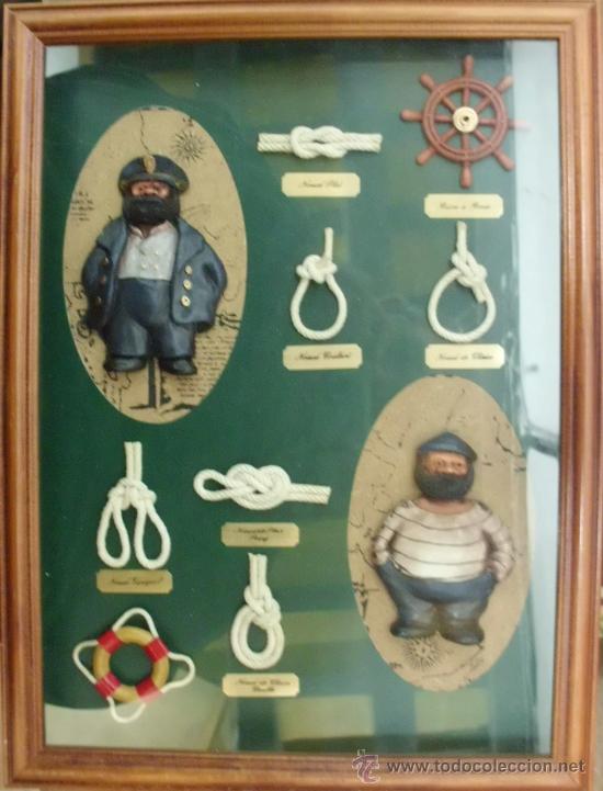 Antig&uuml;edades: CUADRO DE NUDOS MARINEROS CUADROINSIGNIA-25 - Foto 1