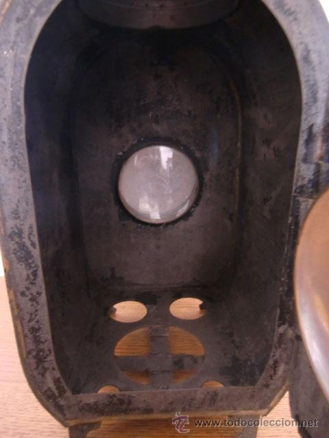 Antig&uuml;edades: Linterna m&aacute;gica marca E.P. con placas - Foto 9