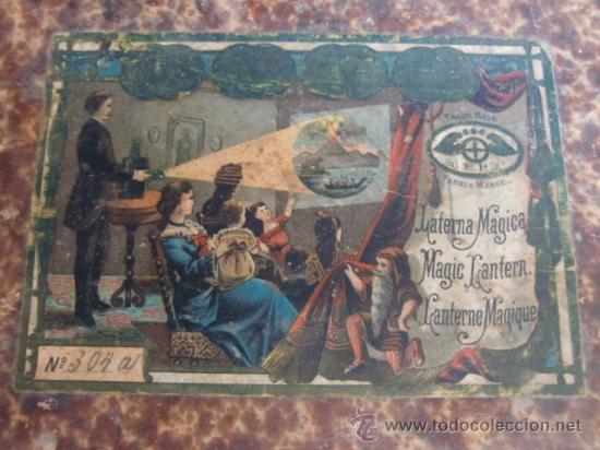 Antig&uuml;edades: Linterna m&aacute;gica marca E.P. con placas - Foto 14