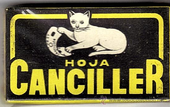 Antig&uuml;edades: Estuche con 10 hojas de afeitar Canciller - Foto 1