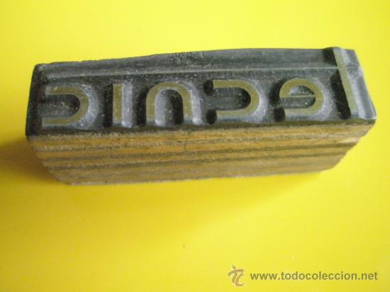 Antig&uuml;edades: ANTIGUO SELLO TAMP&Oacute;N-TECNIC-PERFECTO. - Foto 3