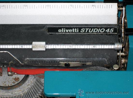 Antig&uuml;edades: MAQUINA DE ESCRIBIR OLIVETTI ESTUDIO 45 - Foto 3