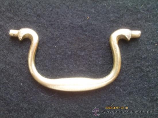 Antig&uuml;edades: ASA DE BRONCE DORADO - TIRADOR - Foto 1