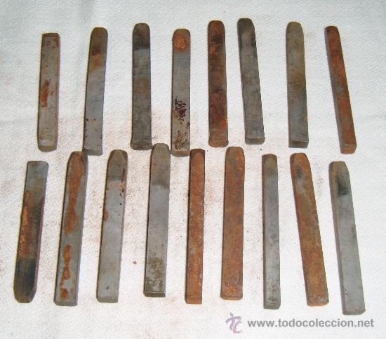 Antig&uuml;edades: buriles antiguos para grabar letras y numeros - Foto 1